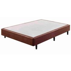 Base Box Somiê Casal 138x188x37cm Uni Ecoflex Marrom