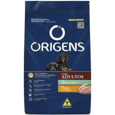 Ração Seca Origens Frango e Cereais Cães Adultos Raças Minis e Pequenas - 3 Kg
