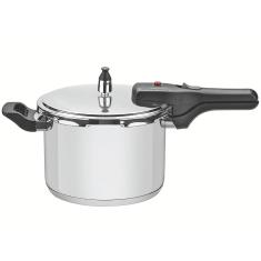 Panela de Pressão 6L Tramontina Brava em Aço Inox com Fundo Triplo