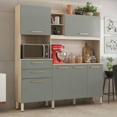 Armário de Cozinha 6 Portas 2 Gavetas Select - Demóbile