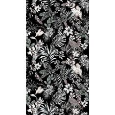 Papel de Parede Folhagem Branco Branco