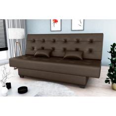 Sofá Cama Laila Corano Marrom F289 - Matrix - LM DECOR