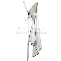 Toalha de Banho Bebê Dupla Face com Capuz Estampado Forrado Super Abso