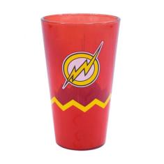 Copo Vidro Flash 450Ml Liga Da Justiça - Tasco, 450 ml, Vidro, Vermelh