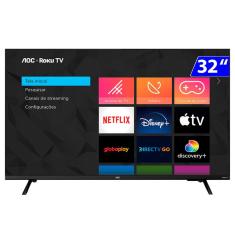 Smart Tv LED 32 Polegadas HD Wi-Fi Roku 32S513578G AOC