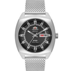 Relógio Masculino Automático Prata Orient - F49SS011 P1SX-Masculino