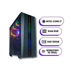 Pc Computador Cpu Intel Core I7 + Ssd 120gb, 8gb Memória Ram