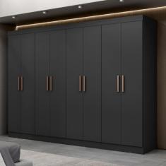 Guarda Roupa Casal 8 Portas 4 Gavetas mdf Genebra Maxel