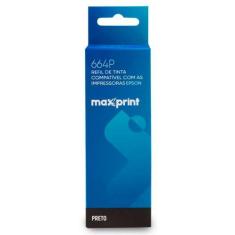 Refil de Tinta Maxprint 6112350 Compatível com Epson T664120 Preto