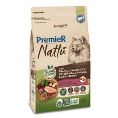 Ração Premier Nattu Cães Adultos Mandioca Pequeno Porte, 1kg
