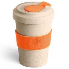 Copo Fibra de Bambu 500ml Ecologic TopGet, Laranja