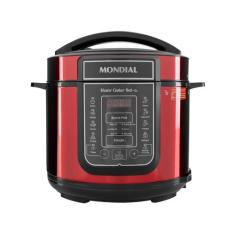 Panela de Pressão Elétrica Digital Mondial - 5L 900W Master Cooker Red