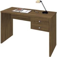 Escrivaninha Intelectual 2 Gavetas  Nogal  - Zanzini 