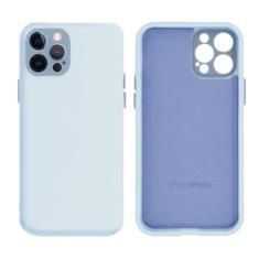 Capinha Compatível com iPhone 12 Pro Flexivel Colors Lisa - GCM, Azul 