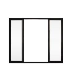 Janela De Correr 4 Folhas S/ Grade Alumínio Preto 1.00 X 1.00 Linha Modular - Hale