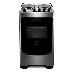 Fogão Consul 4 Bocas Com Acendimento Automático Design Frente única Inox CFO4NAR Bivolt