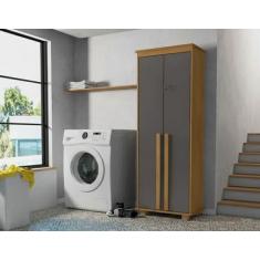 Armário Multiuso México com 2 Portas com Chave e 4 Prateleiras RV Móve