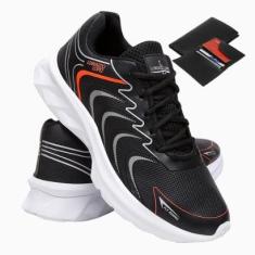 Tênis Esportivo Para Exercícios Academia Treino Conforto e Estilo + Carteira-Masculino