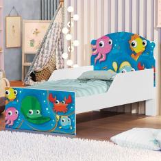 Cama Infantil Peixinhos Com Colchão