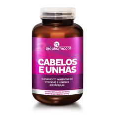 Vitamina Cabelos Unhas 60 Capsulas Natural Original - Propharmacos