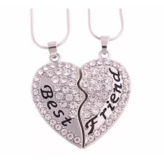 Colar Eternas Amigas BFF Lindíssimo Folheado a Prata - Milena Folheado