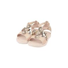 Sandália Infantil Menina Salomé Pérolas e Strass Marfim - Raniel Calça