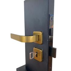 Fechadura Interna Roseta 40mm Mgm Módena Bronze Latonado