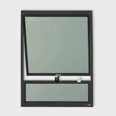 Janela de Alumínio Maxim-Ar com Bandeira 80x80cm Vidro Mini Boreal Plus Brimak