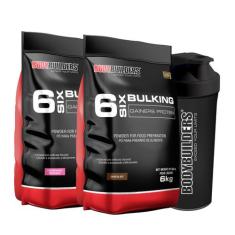 Kit 2x Hipercalórico 6 Six Bulking Protein 6kg + 1 Coqueteleira - Body