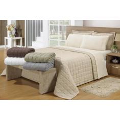 Cobre Leito Colcha Solteiro Soft Matelado 2Pçs - Valle Enxovais