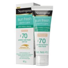 Protetor Solar com Cor Neutrogena - Sun Fresh Oily Skin FPS 70 Clara-Unissex