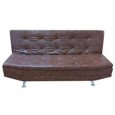 Sofá Valencia Material Sintético Shop Das Cabeceiras Marrom Claro