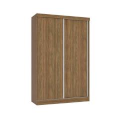 Guarda Roupa Solteiro 2 Portas de Correr e 2 Gavetas N571 Flex Nogueira/Nogueira ou Verde - Kappesberg