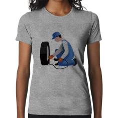 Baby Look Borracharia - Foca na Moda, Cinza, G