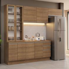 Armário de Cozinha Completa 270cm Rustic Glamy Madesa 16