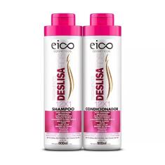 Kit Eico Desliza Fios Shampoo 800ML + Condicionador 800ML