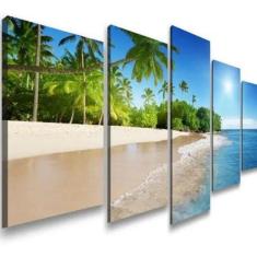 Quadros Decorativos Sala Quarto Praia Tropical Paraíso