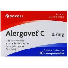 Alergovet C 0,7Mg 10 Comprimidos - Coveli