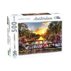 Jogo Interativo Quebra Cabeça Cidade Amsterdam 500 Peças Pais & Filhos
