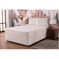 Jogo de lençol luva casal padrao malha gel 3 peças - MAYRA ENXOVAIS, P