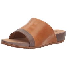 SoftWalk Sandália feminina Del Mar Wedge Slide, Marrom, 6.5 Narrow