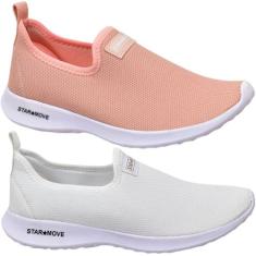 Tênis Casual Star Move KIT DOIS PARES Feminino Leve Confortável Origin