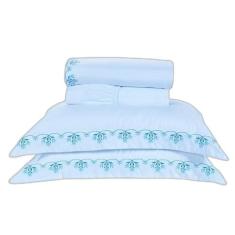 Jogo Lençol Queen Urban Bordado 4Pçs 200 Fios 100% Algodão - Doce Lar 