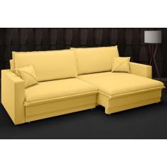 Sofá Tango 2,60m sem caixa, Retrátil e Reclinável Velosuede Canario - 