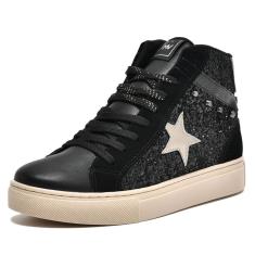 Tenis Cano Alto Feminino Conforto Casual Via Marte 082-013