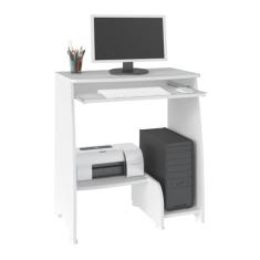 Escrivaninha 69cm com Suporte de Cpu Multimóveis Cr25212 Branca
