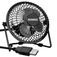 Mini Ventilador de Mesa com Entrada USB Pequeno Silencioso Mesa Notebo