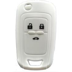 Capa de Silicone para Chave Canivete Chevrolet Branco. - Importado