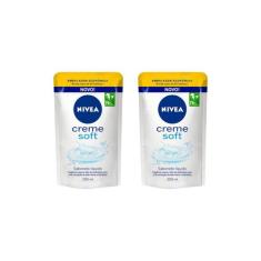Sabonete Liquido Nivea Refil 200ml Cr Soft - Kit C/2un