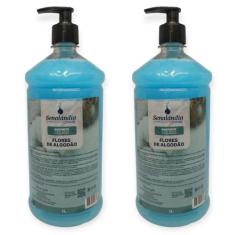 2 Sabonete Líquido Grande 1 Litro Perfumado Cheiroso Grosso Top da Mar